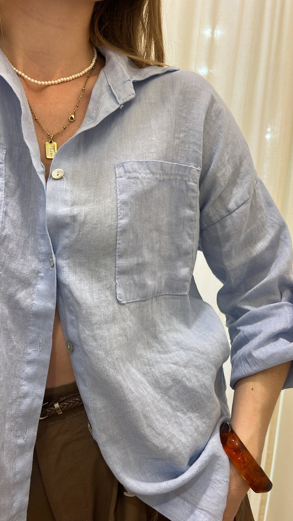Camicia puro lino