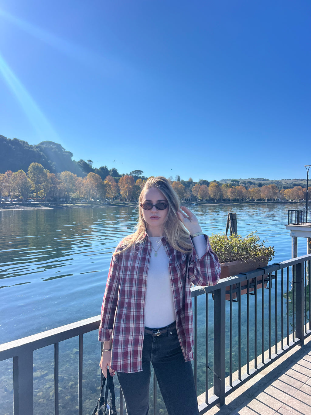 Camicia a quadri Sunrise