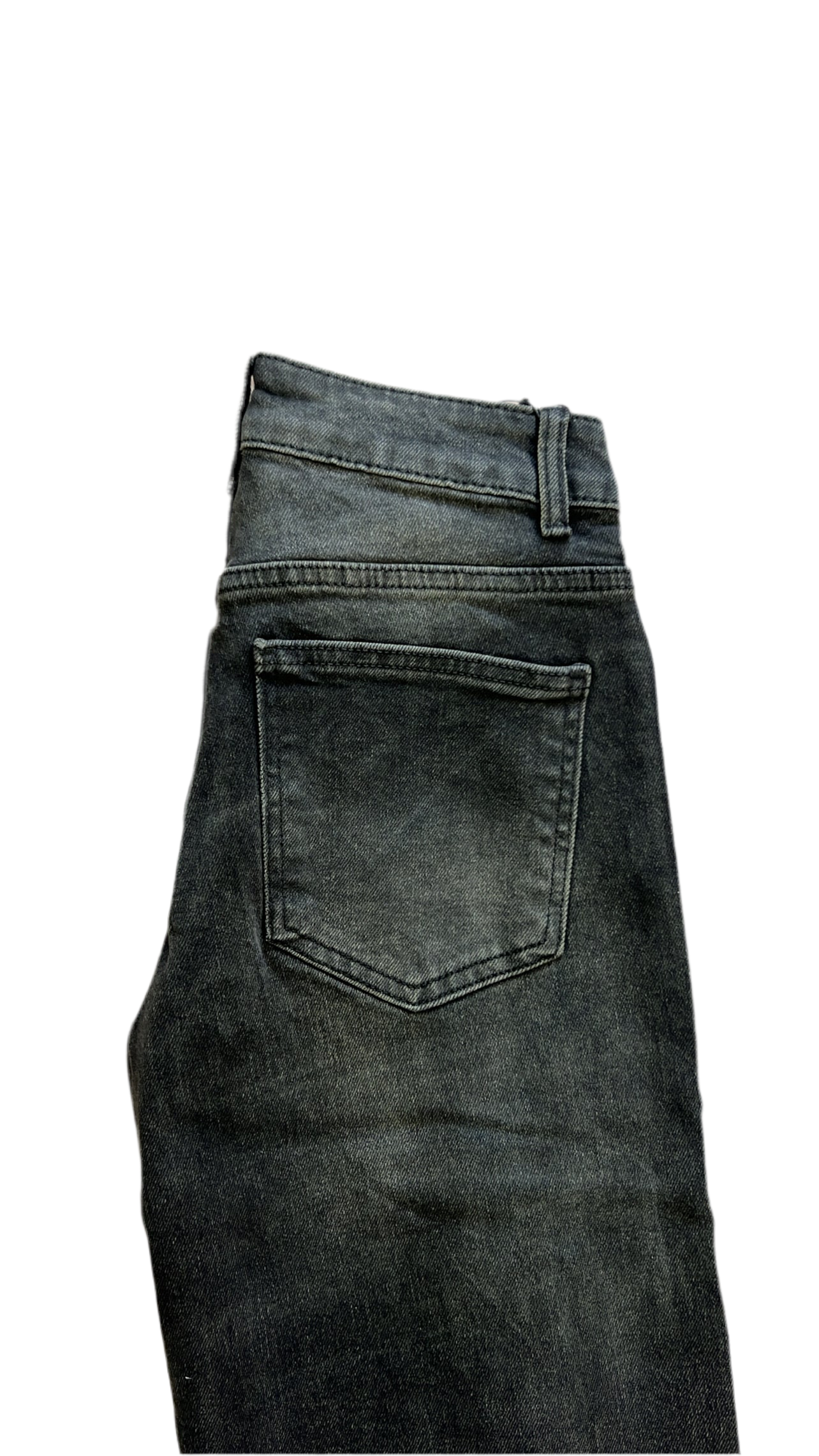 Jeans nero a vita bassa