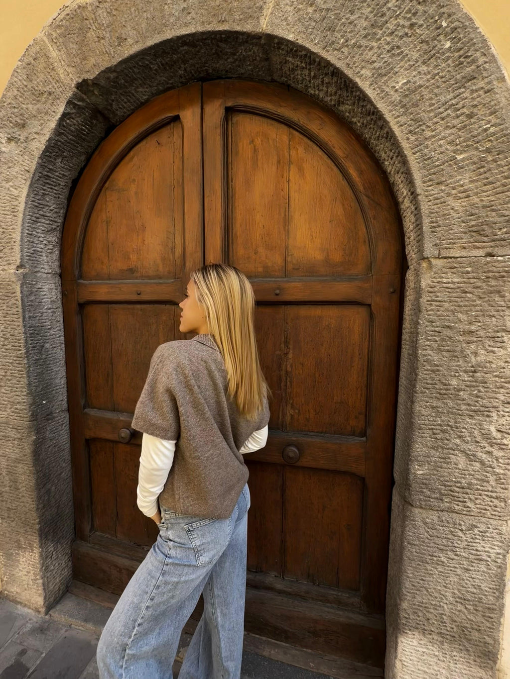 Pullover a maniche corte