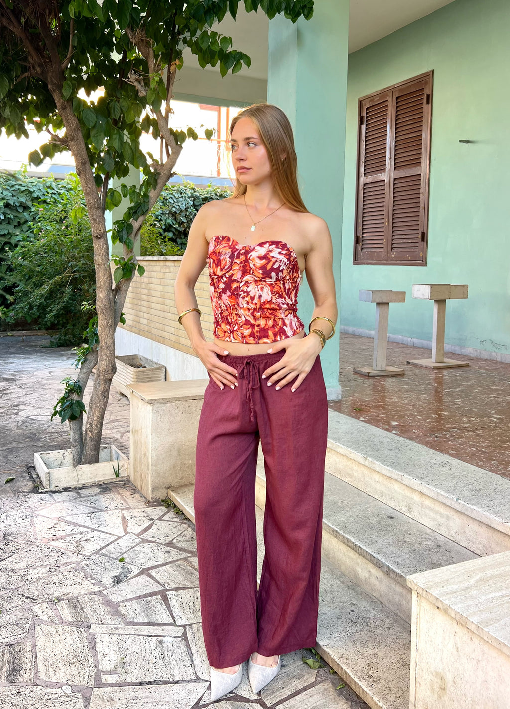 Pantalone in lino