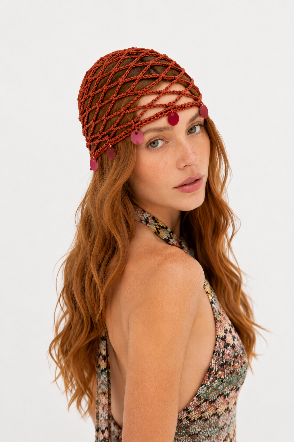Cappello crochet Terracotta