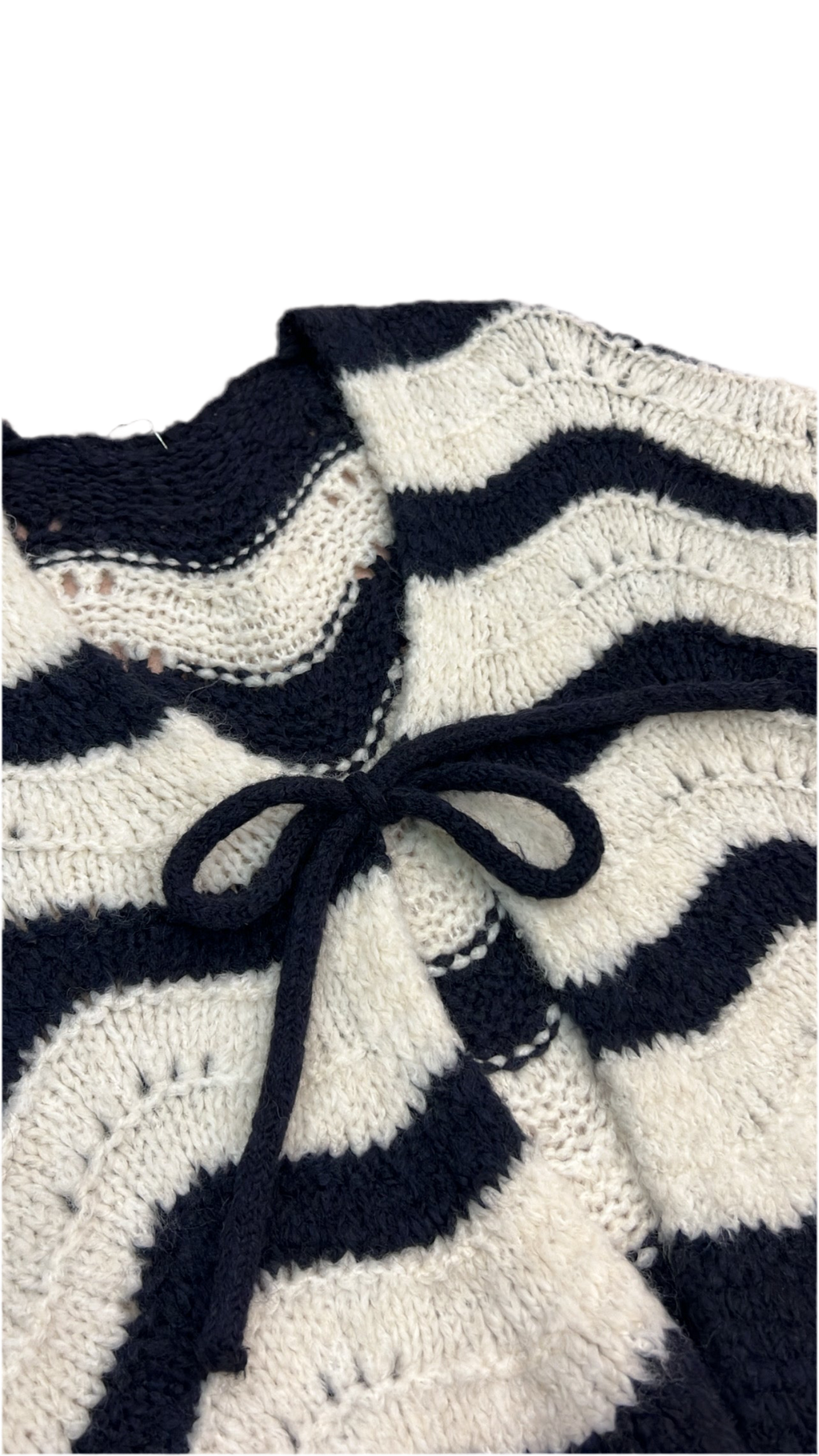 Cardigan con fiocco