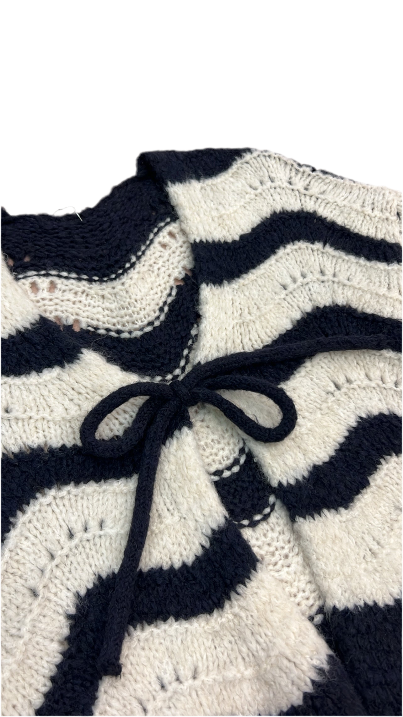Cardigan con fiocco