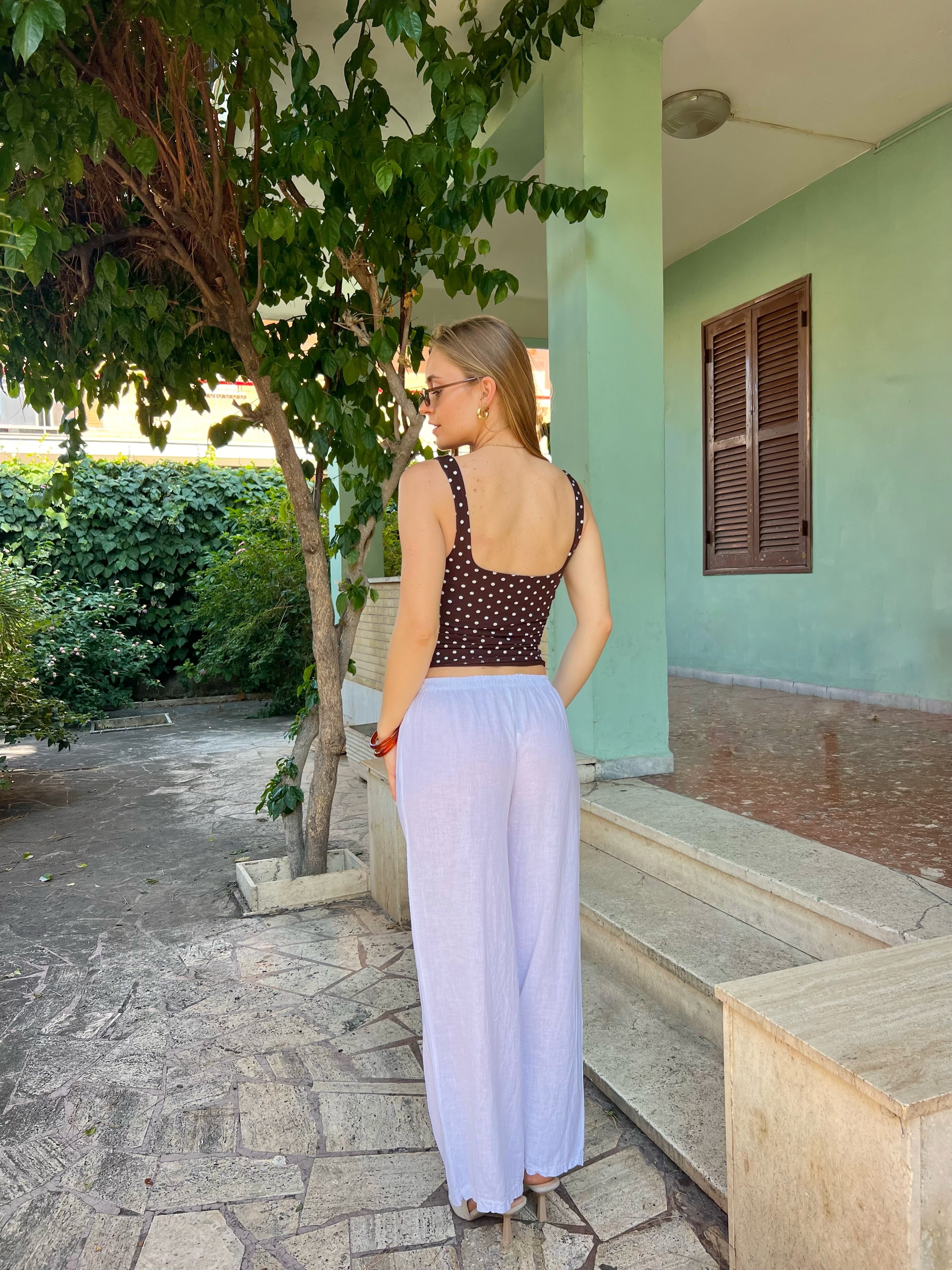 Pantalone in lino