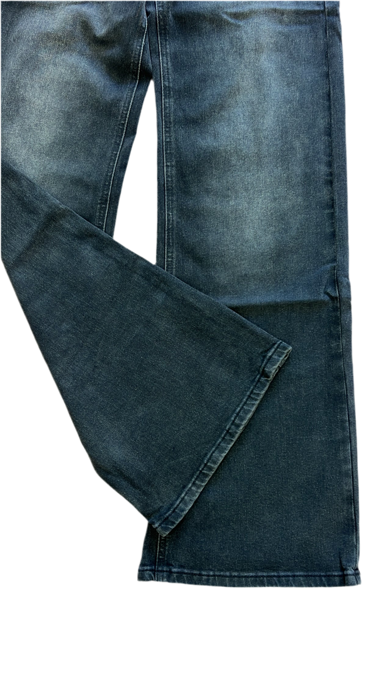 Jeans nero a vita bassa