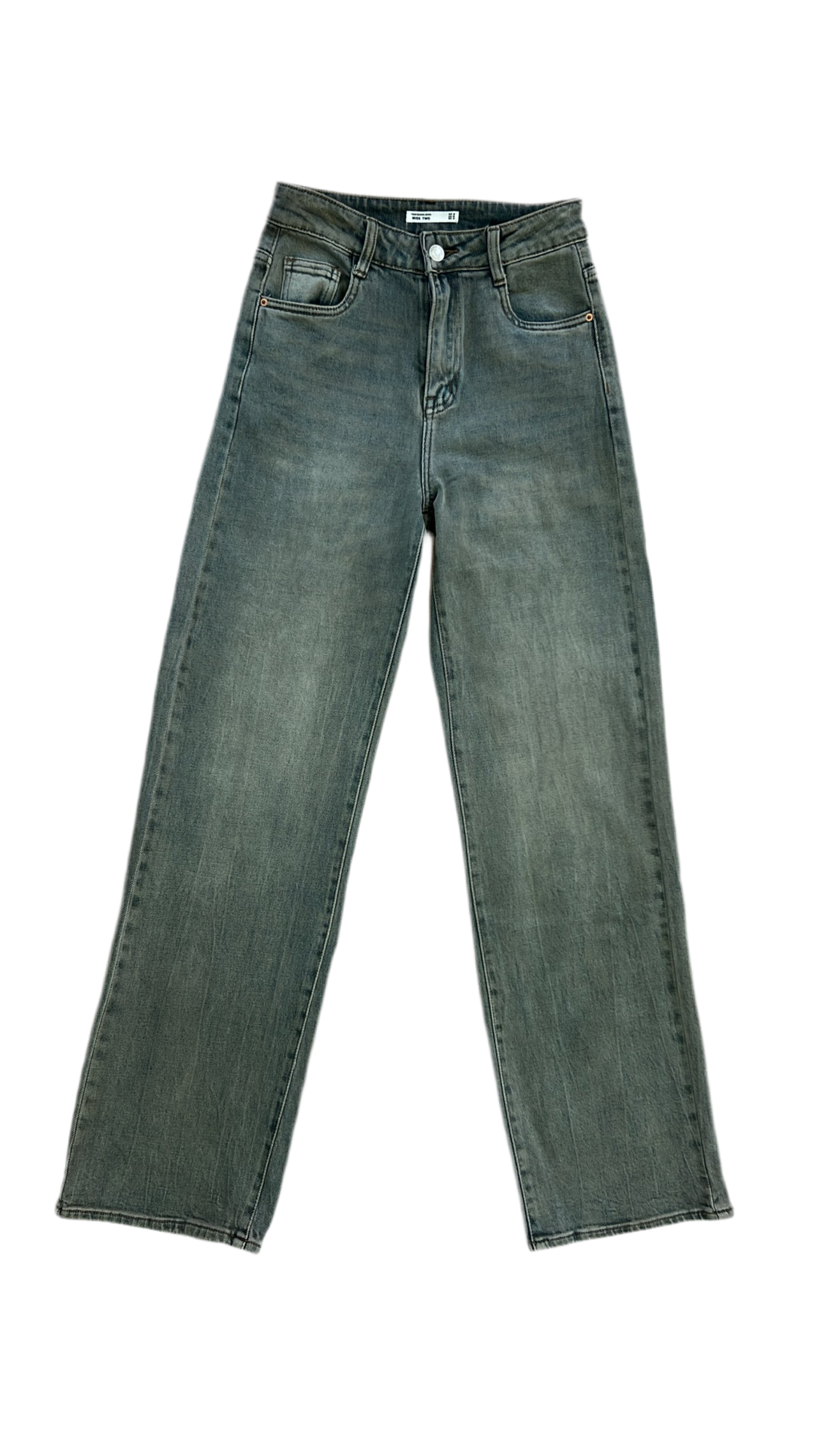 Jeans straight grigio