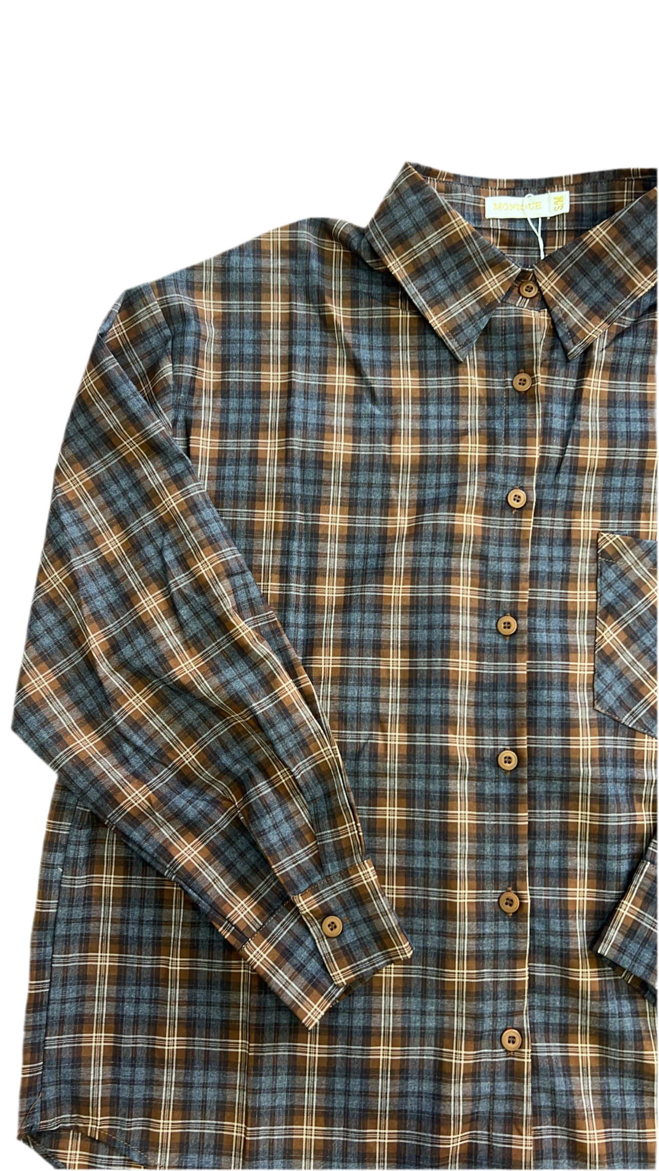 Camicia toffee over