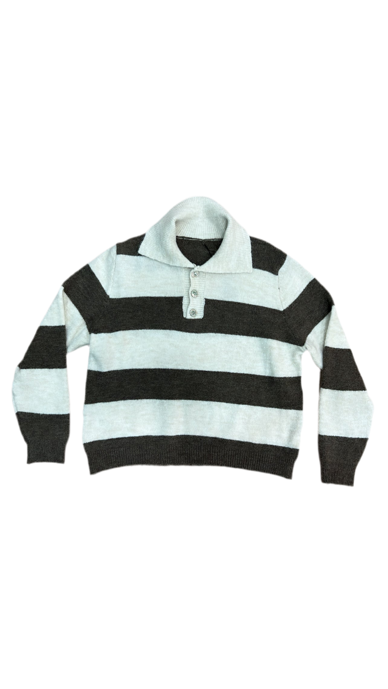 Maglioncino polo a righe