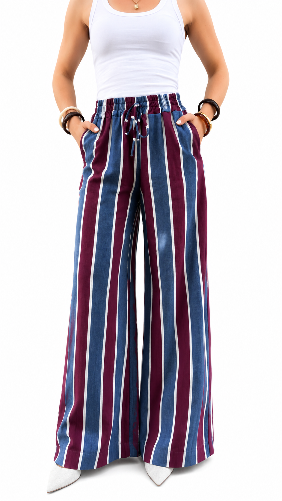 Pantalone a righe