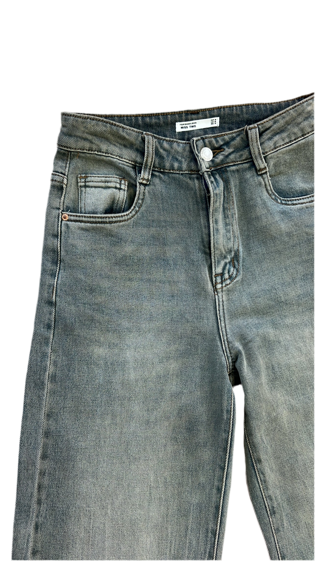 Jeans straight grigio