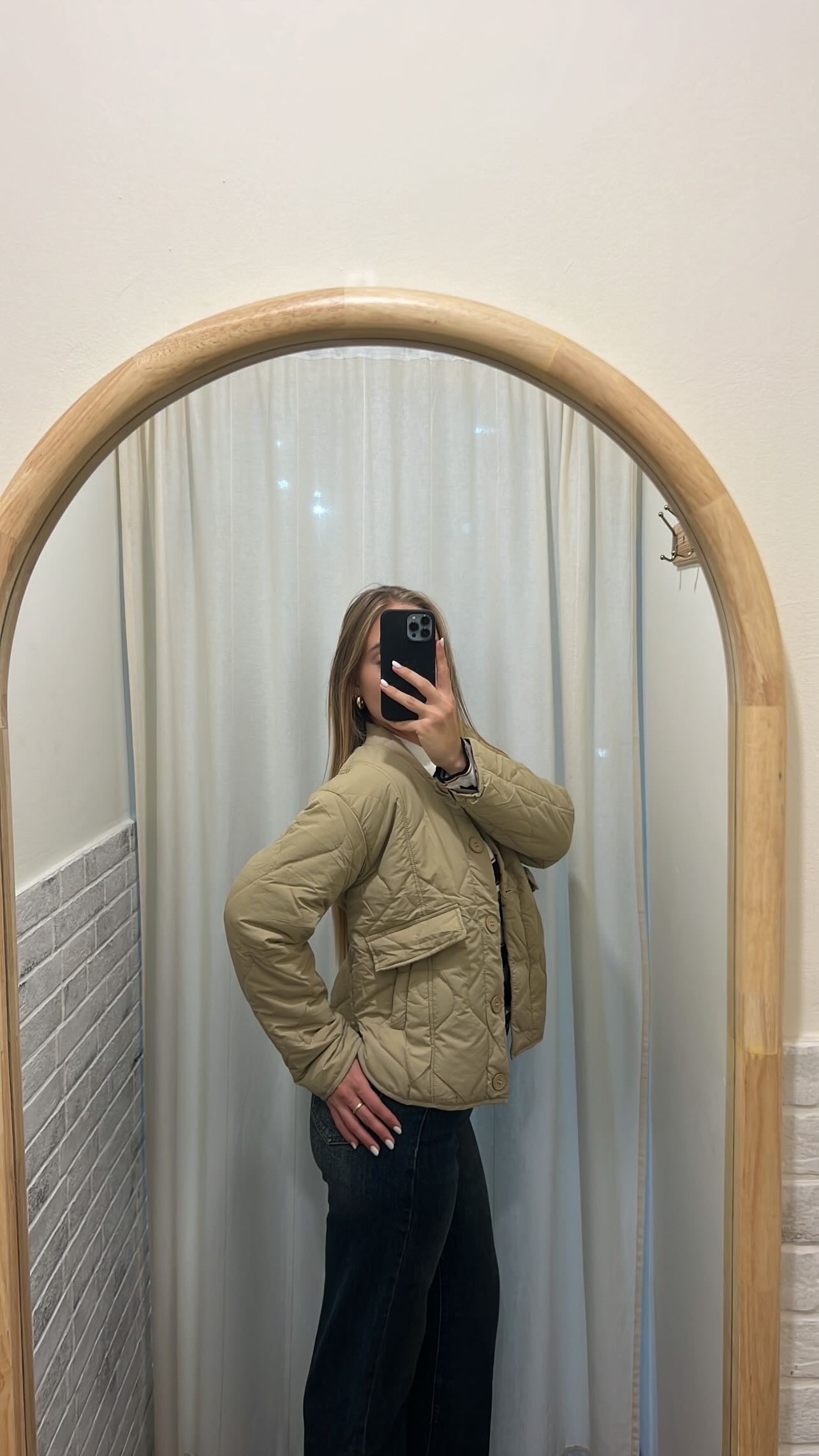 Piumino beige