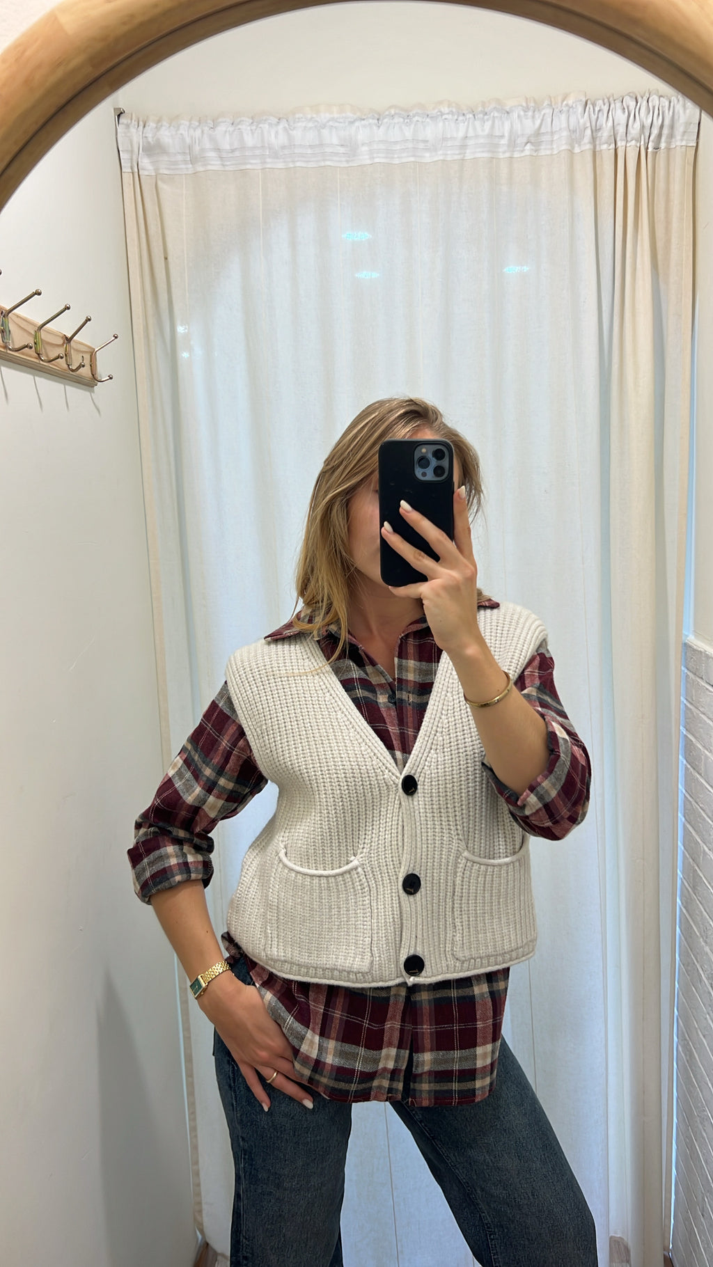 Gilet treccia