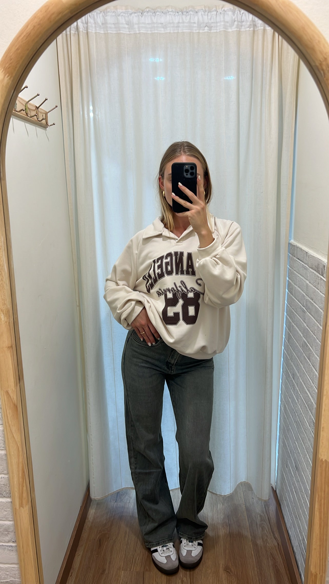Jeans straight grigio