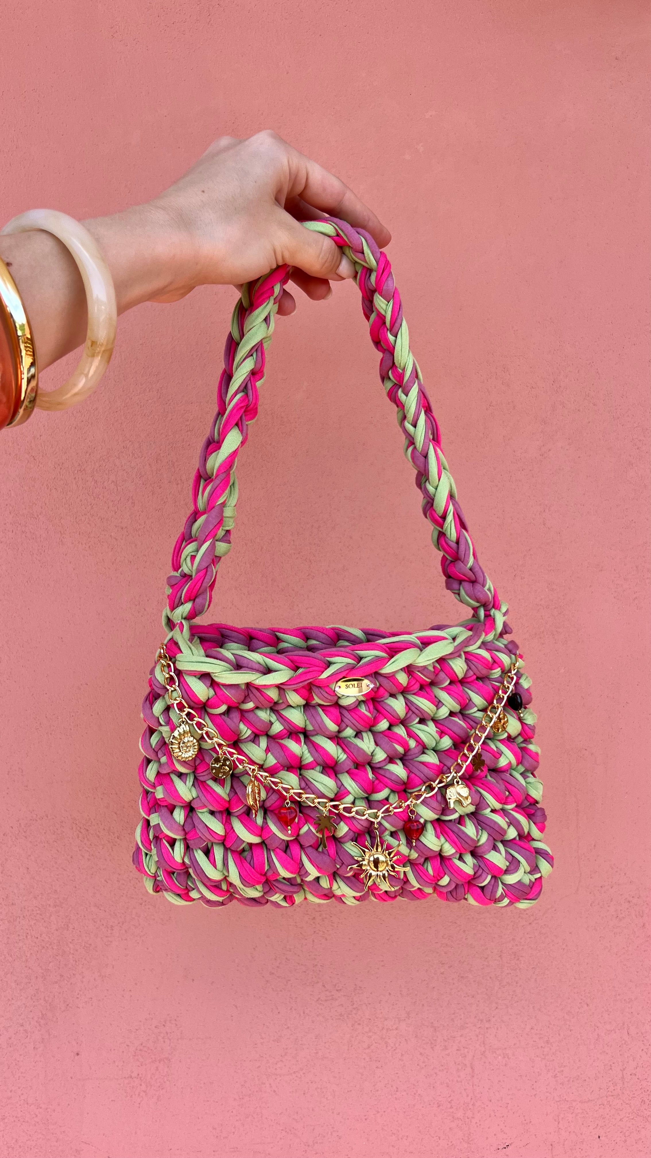 Crochet Bubble - Pink Oasis