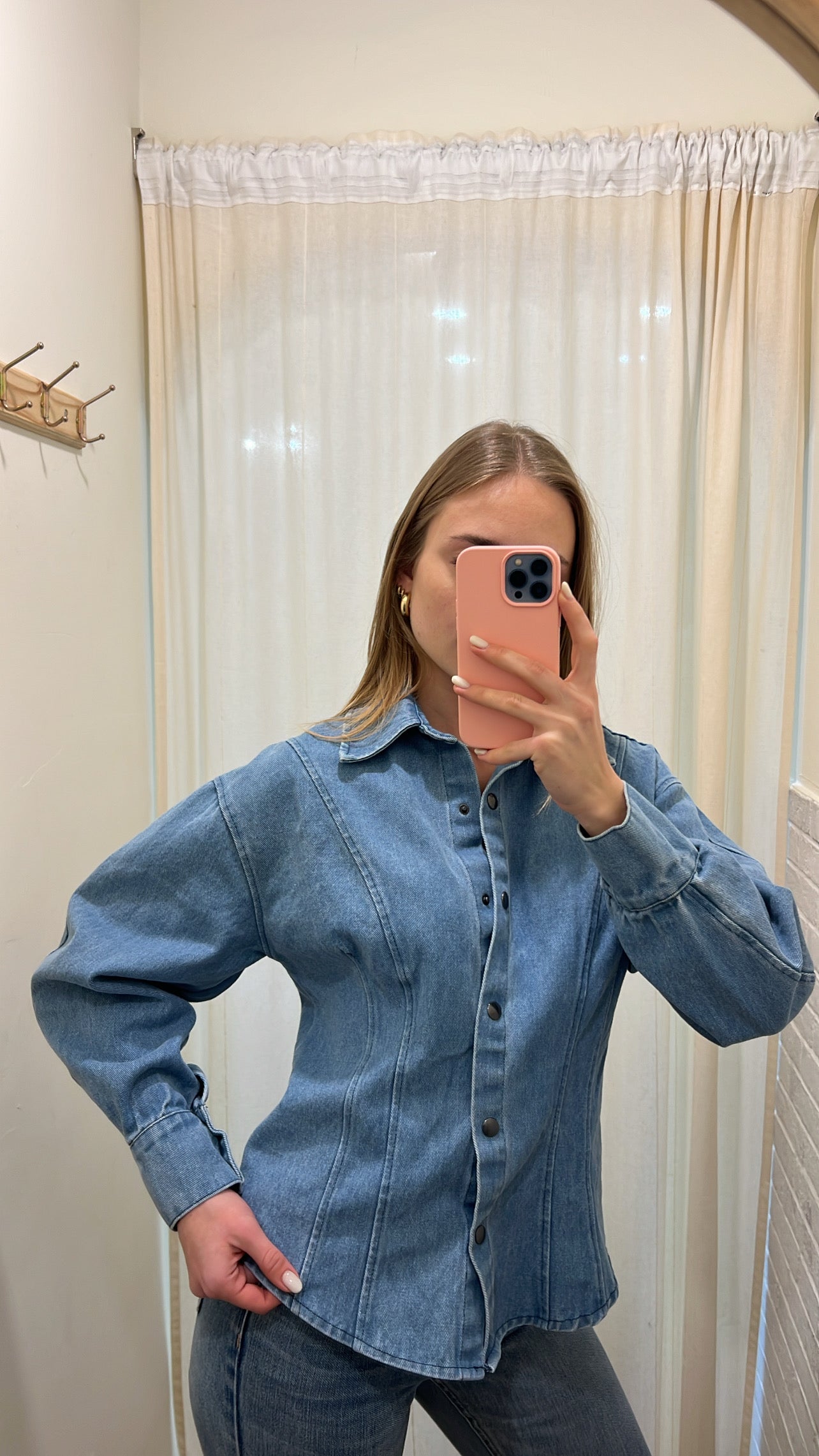 Camicia denim azure