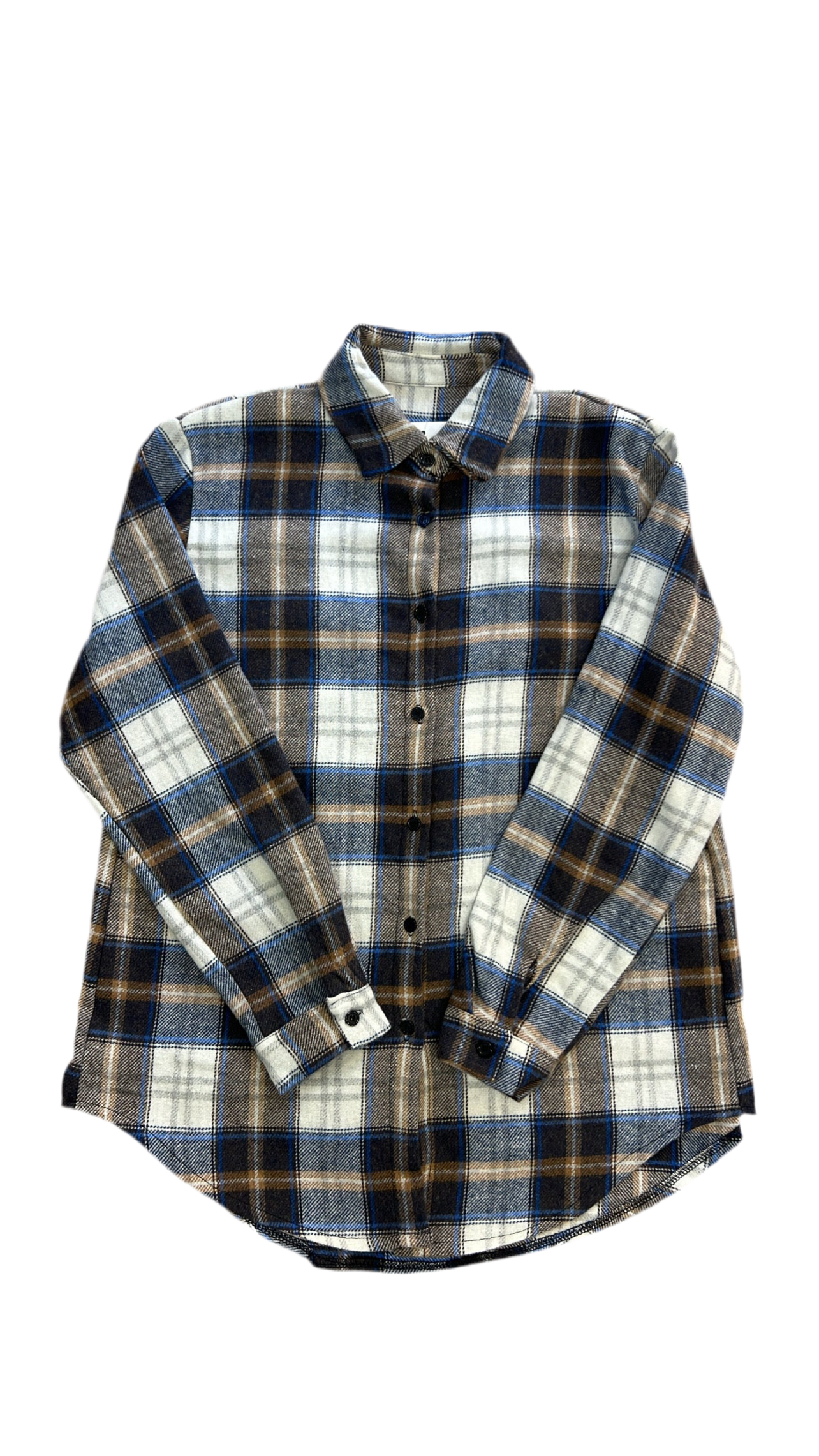 Camicia flanella celeste