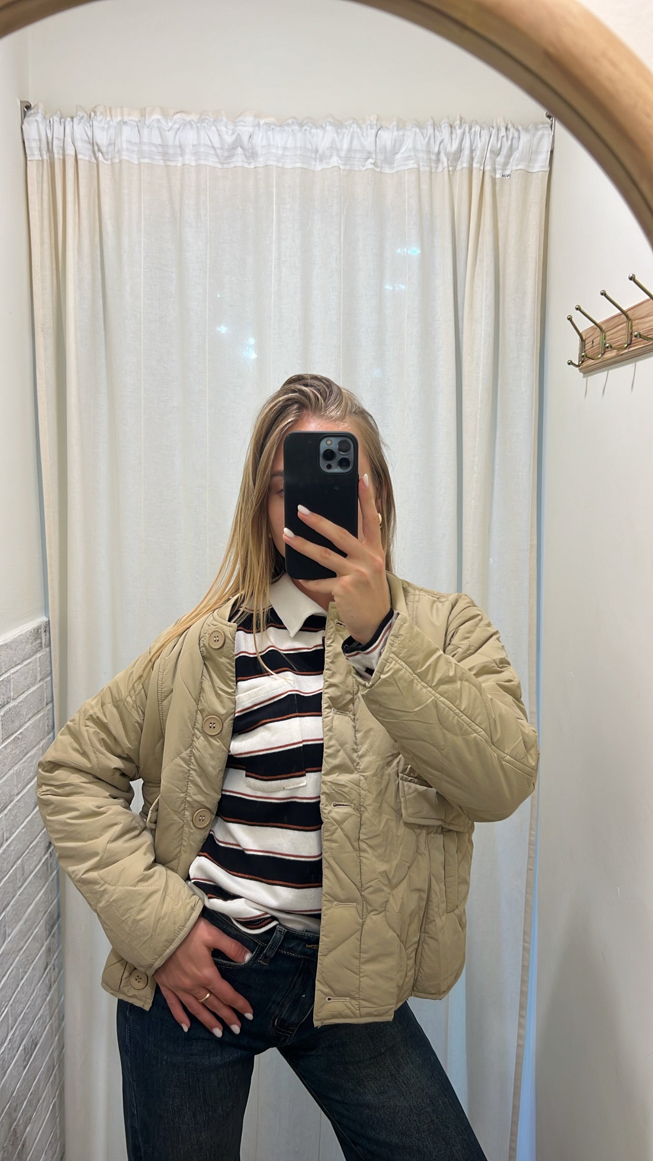 Piumino beige
