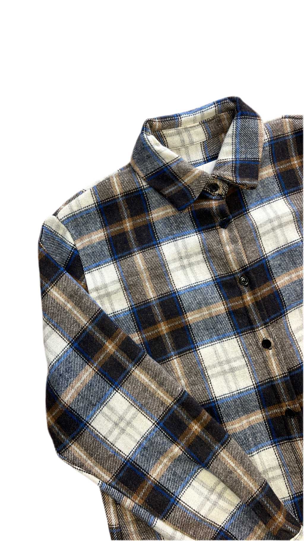 Camicia flanella celeste