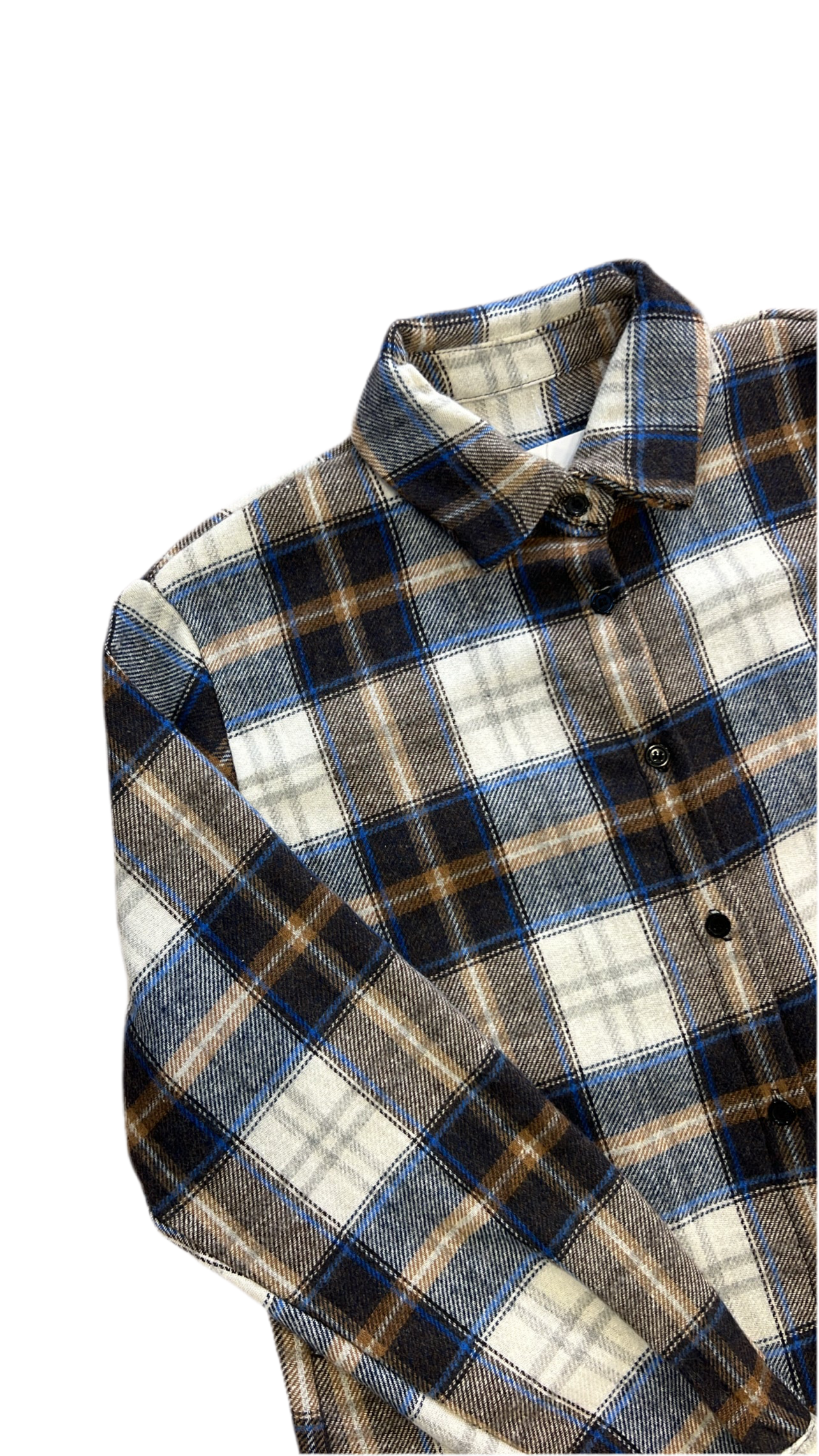 Camicia flanella celeste