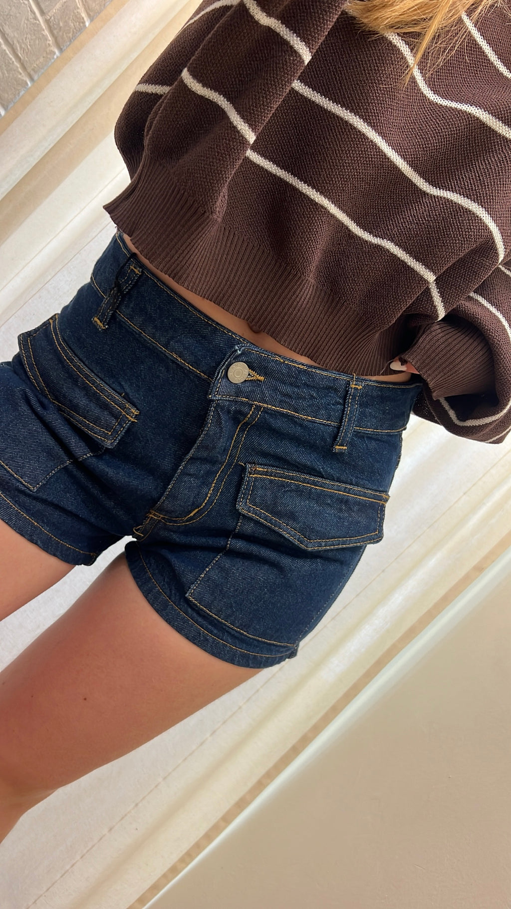 Shorts mini denim