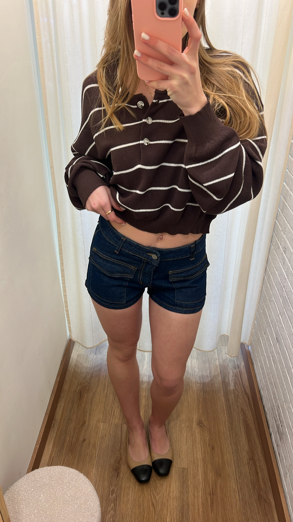 Shorts mini denim