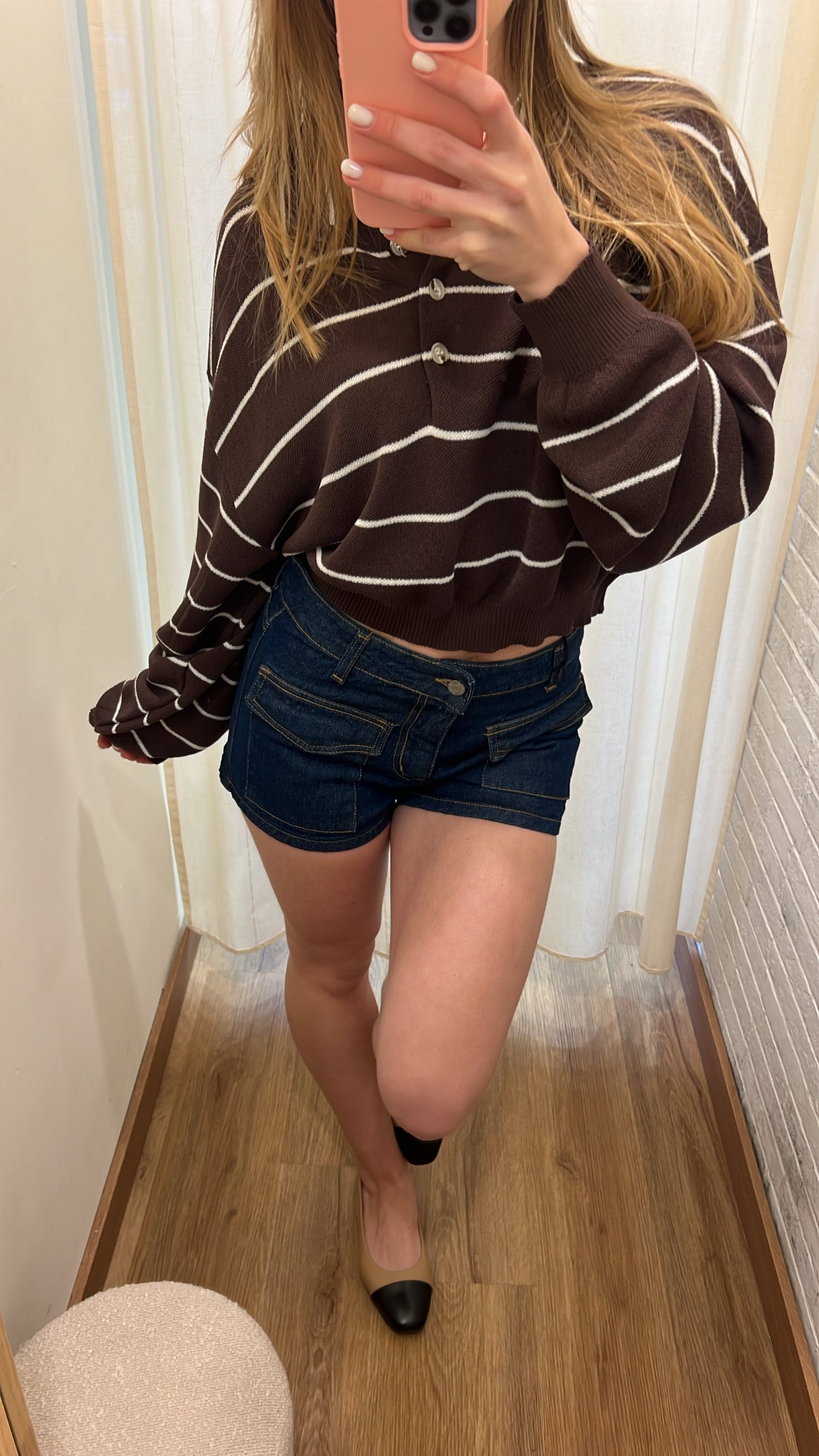 Shorts mini denim