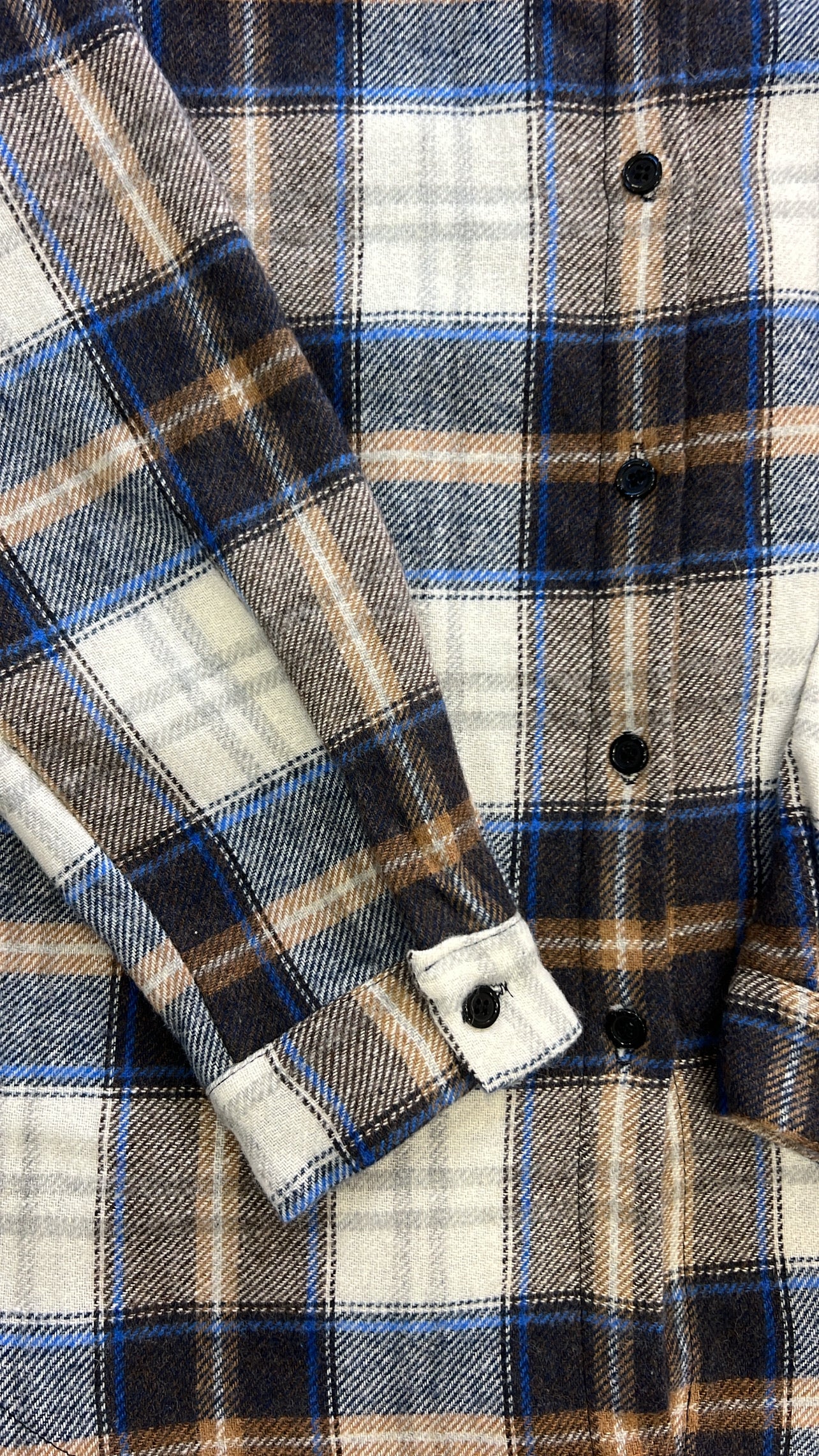 Camicia flanella celeste